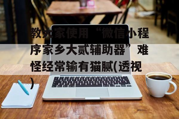 教大家使用“微信小程序家乡大贰辅助器”难怪经常输有猫腻(透视)